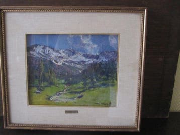 Metello Merlo (1886-1964) - paysage des Alpes