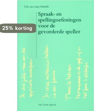 Spraak- en spellingoefeningen voor de gevorderde speller, Verzenden, Zo goed als nieuw, T. van Luijn-Hindriks