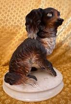 Statuette, Coppia di cani - 25 cm - Céramique