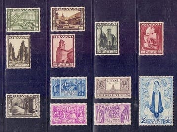 België 1933 - Volledige Jaargang met Grote Orval en Kruis, Timbres & Monnaies