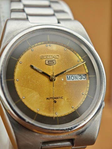 Seiko - 5 Automatic – Ref. 6309-8340 – Vintage Gold Dial -