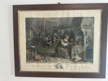 Jacques-Philippe Le Bas (XVIII) da Teniers - Le Chimiste, Antiquités & Art