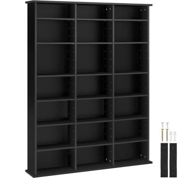 tectake Kast Stevie 105,5x19x136,5cm - zwart, Verzenden, Nieuw