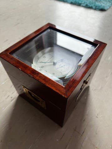 Marine-kwartschronometer Nr. 904 - Wempe - Hout, Messing -, Antiek en Kunst
