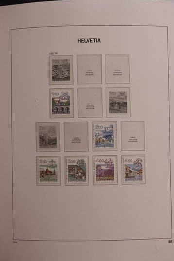 Zwitserland 1984/2013 - Verzameling in 2 DAVO-LX albums -, Gestempeld