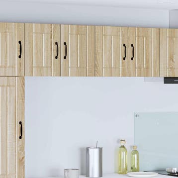 vidaXL Wandkast LUCCA 2 st Sonoma Eiken Bewerkt hout, Verzenden, Nieuw