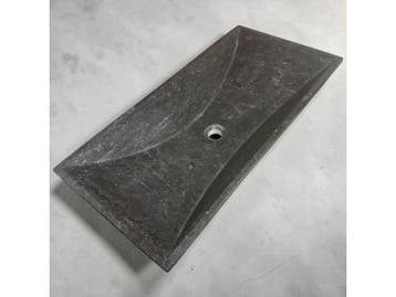 Veiling - Casajoy Natuurstenen waskom 80cm, Huis en Inrichting, Badkamer | Badkamermeubels, Nieuw