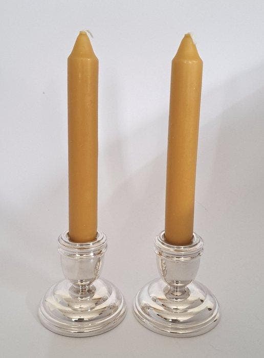 D. Aubert - Chandelier - ensemble de bougeoirs de table, Antiquités & Art, Antiquités | Argent & Or