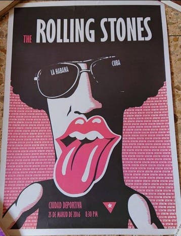 Anonymous - 2x Rolling Stones posters, La Habana