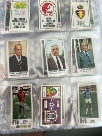 1976 Panini Football 76 Belgium Empty album + complete loose