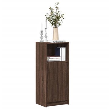 vidaXL Dressoir met LED 42,5x34x100 cm bewerkt hout bruin, Huis en Inrichting, Kasten | Dressoirs, Verzenden, Nieuw
