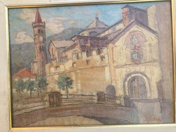 Ferruccio Scattola (1873-1950) - Paesaggio veneto