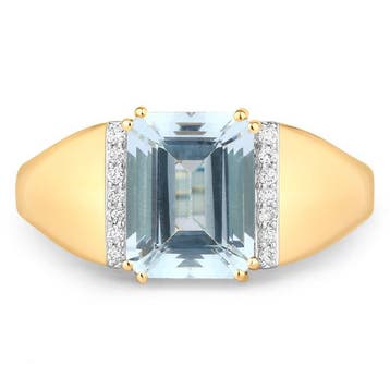 Zonder minimumprijs - Ring - 14 karaat Geel goud - 2.05ct., Nieuw