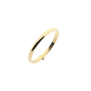 Gouden aanschuifring, Handtassen en Accessoires, Ringen, Gebruikt, Ophalen of Verzenden, 17 tot 18, Dame