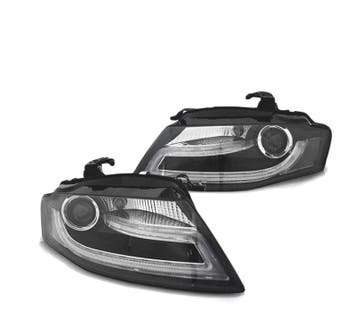 Phares Led Pour Audi A4 B8 08-11 Xenon Tru Drl Noir, Autos : Pièces & Accessoires, Éclairage, Verzenden