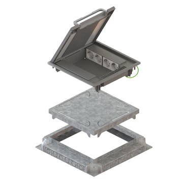 Legrand VAN GEEL Vloerinbouwdoos - 088074, Doe-het-zelf en Bouw, Elektriciteit en Kabels, Verzenden, Nieuw