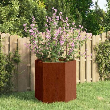 vidaXL Plantenbak roestig 40x40x45 cm cortenstaal, Tuin en Terras, Verzenden, Nieuw