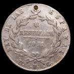 Espagne. Fernand VII. 10 Reales 1821 - Resellado Ceca