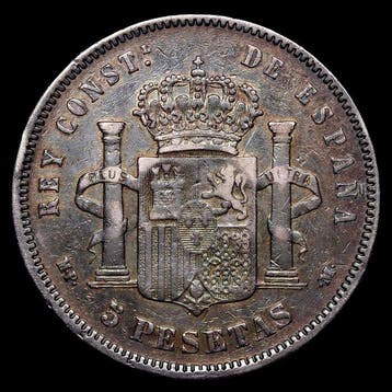 Espagne. Alphonse XIII. 5 Pesetas 1889 (*89) - Madrid MPM