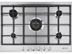 SMEG P272XGHNLK - Gaskookplaat - 5 branders - RVS - 70 cm, Verzenden, Zo goed als nieuw