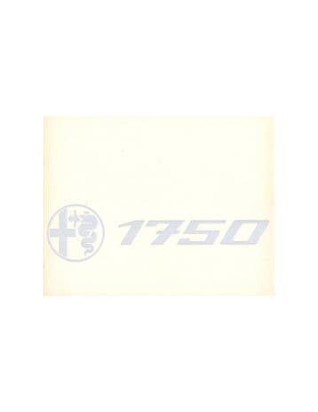 1969 ALFA ROMEO 1750 BERLINA BROCHURE NEDERLANDS