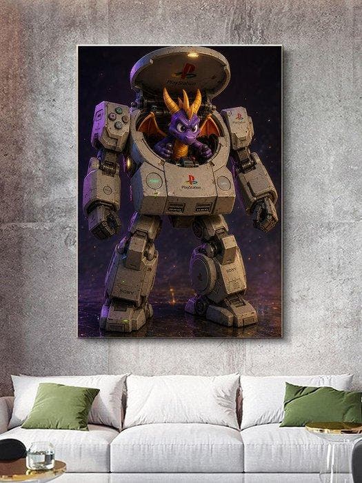 Shayer - Spyro – Fireheart Inside the Machine - XL - 60x80cm, Consoles de jeu & Jeux vidéo, Consoles de jeu | Accessoires Autre