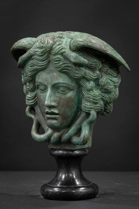sculptuur, Medusa Rondanini - 35 cm - Brons, Antiek en Kunst, Curiosa en Brocante