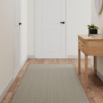 vidaXL Tapijtloper 80x300 cm sisal-look platina, Huis en Inrichting, Verzenden, Nieuw