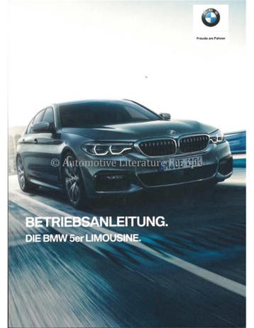 2019 BMW 5 SERIE SEDAN INSTRUCTIEBOEKJE DUITS