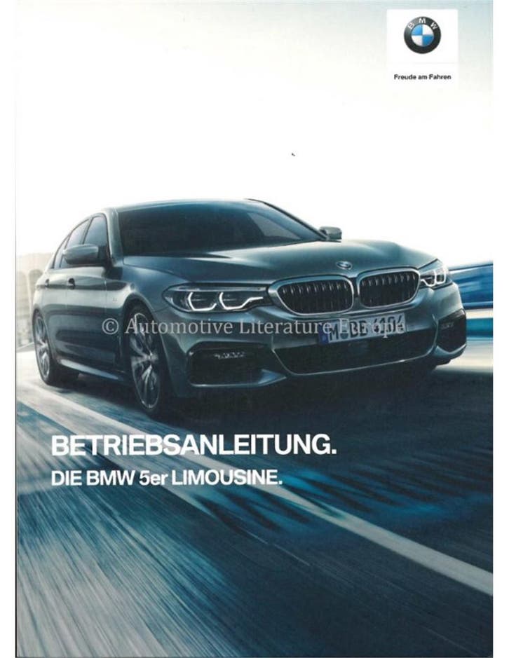 2019 BMW 5 SERIE SEDAN INSTRUCTIEBOEKJE DUITS, Auto diversen, Handleidingen en Instructieboekjes