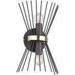 LED Wandlamp Trion Drado - Rond Zwart Goud Metalen Vloerlamp, Huis en Inrichting, Lampen | Wandlampen, Verzenden, Nieuw