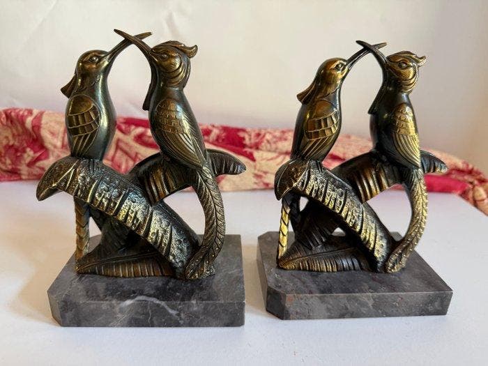 Boekensteunen (2) - Franse Art Déco, boekensteunen -, Antiek en Kunst, Kunst | Designobjecten