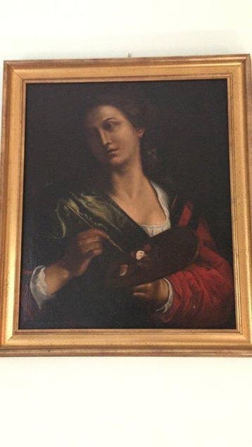 Italiaanse school (XVII) - La pittrice, Antiek en Kunst