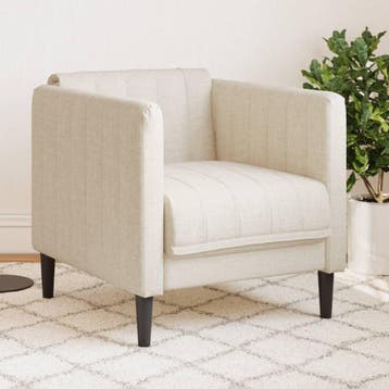 vidaXL Fauteuil linnen, Huis en Inrichting, Verzenden, Nieuw