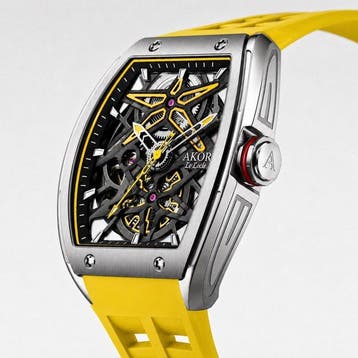AKOR Le Locle - Apex Skeleton Yellow Automatique - Homme -