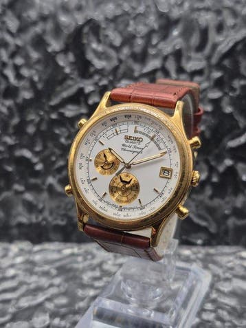 Seiko - World Timer - Sans prix de réserve - 6M15-7031 -