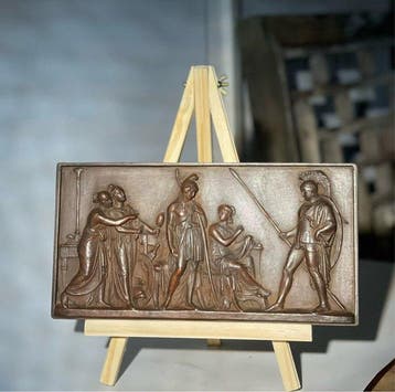 Beeldje - Neoclassical Relief Plaque, Greek Mythological