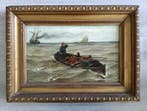 Eugène Wolters (1844-1905) - Schipbreuk op woelige zee