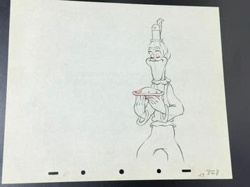 Walt Disney - Stan Laurel-animatie tekening - Mother Goose, Verzamelen, Nieuw