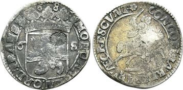 6 Stuiver mit Gegenstempel Holland 1683 Nederland:, Verzenden, België