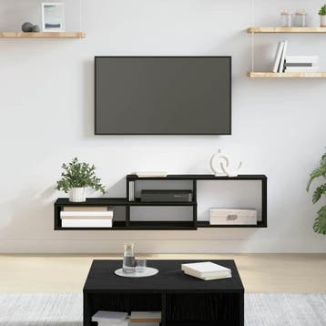 vidaXL Wand TV Stand 120 x 25 x 28,5 cm Bewerkt hout, Verzenden