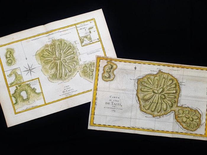 Oceanië - [LOT van 2] - Polynesië / Tahiti / Oceanië /, Boeken, Atlassen en Landkaarten