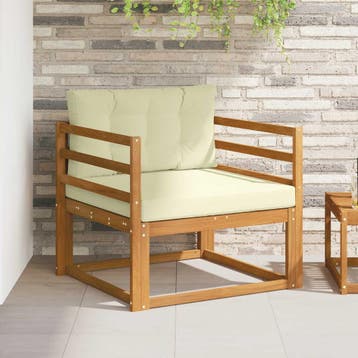 vidaXL Buiten Midden Sofa Naturel, Verzenden
