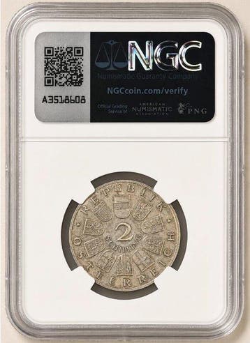 Oostenrijk. 2 Schilling 1930 - NGC MS63