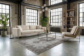 Gris vintage - Tapis - 285 cm - 160 cm - avec certificat