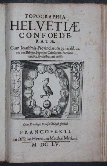 Mattheus Merian - Matthaei Meriani, Topographia Helvetiae