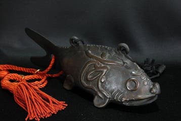 Koper - koi-vijvervis  Gyoko - Shwa periode (1926-1989), Antiek en Kunst