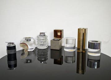 Zonder minimumprijs - Tafelaansteker - plexiglas, Messing,, Verzamelen, Nieuw