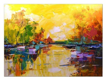 Olivier Pfleger - Mandrafina  Reflet dun jour  FORMAT XL, Antiquités & Art