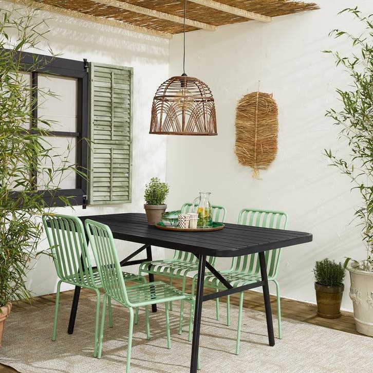 Table de jardin - anthracite - 170 x 90 x 75 cm, Tuin en Terras, Tuinsets en Loungesets, Verzenden